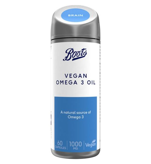 Boots Vegan Omega 3 Oil 60 Capsules (2 month supply)