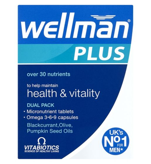 Vitabiotics Wellman Plus Omega 3, 6 & 9 - 56 Tablets
