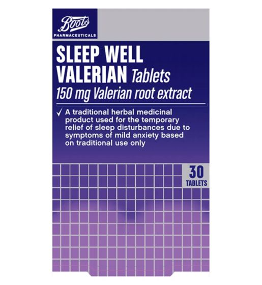 Boots Pharmaceuticals Sleep Well Traditional Herbal Remedy 150mg - 30 Tablets