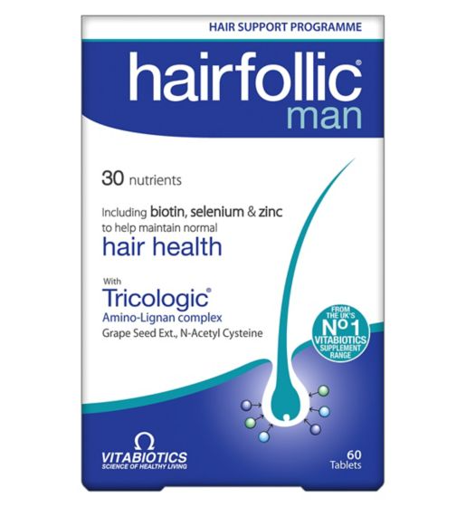 Vitabiotics Hairfollic Man - 60 Tablets