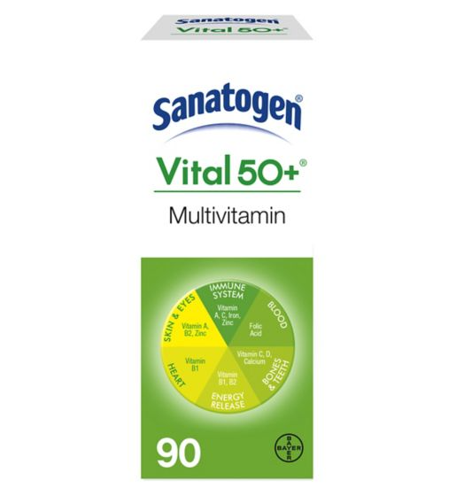 Sanatogen Vital 50+ Multivitamin 90 Tablets