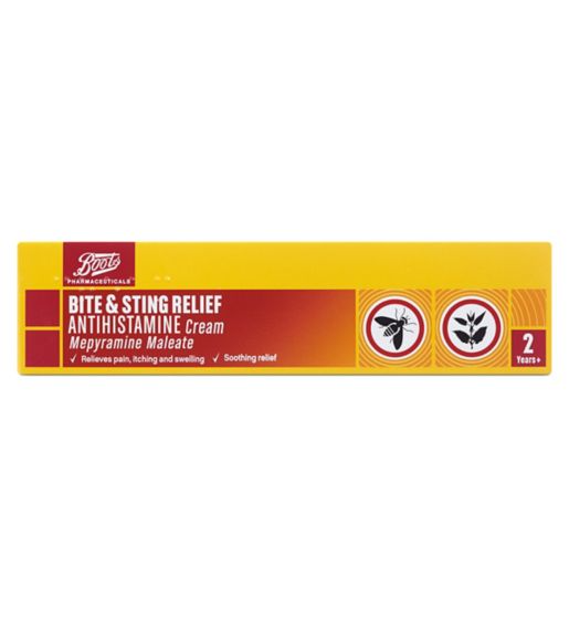 Boots Pharmaceuticals Bite & Sting Relief Antihistamine Cream - 20g