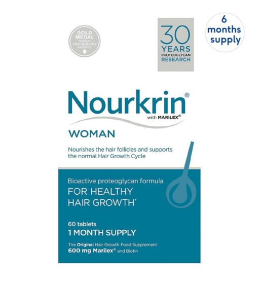 Nourkrin® WOMAN For Hair Growth- 6 Month Supply (360 Tablets)