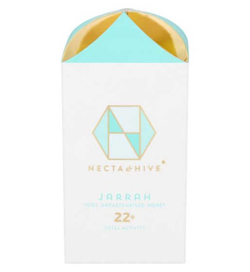 Necta & Hive Jarrah 100% Unpasteurised Honey 22+ Total Activity 250g