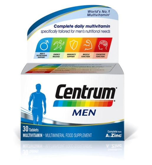 Centrum Men Multivitamins and Minerals 30 Tablets