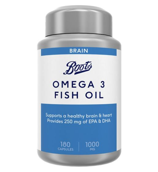 offer Boots Omega 3 Fish Oil 1000 mg 180 Capsules (6 month supply)