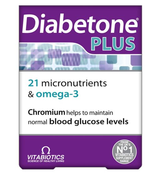 Vitabiotics Diabetone Plus Omega Capsules 28