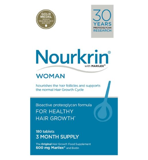 Nourkrin® WOMAN For Hair Growth- 3 Month Supply (180 Tablets)