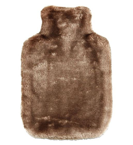 Boots Keep Cosy Hot Water Bottle - Chocolate Fur