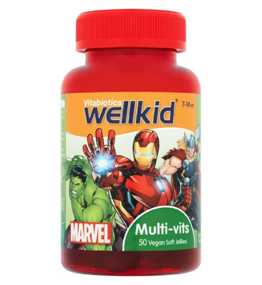 Vitabiotics Wellkid Marvel Multi-vits 50 Vegan Soft Jellies