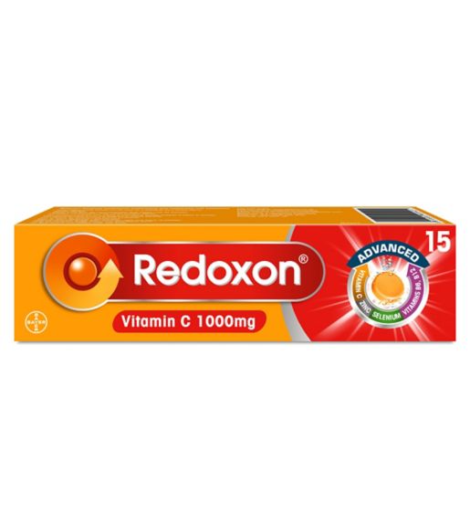 Redoxon Orange Immune Support Vitamin C 15 Tablets