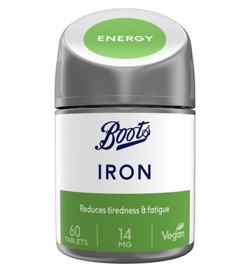 Boots Iron 14 mg 60 Tablets (2 month supply)