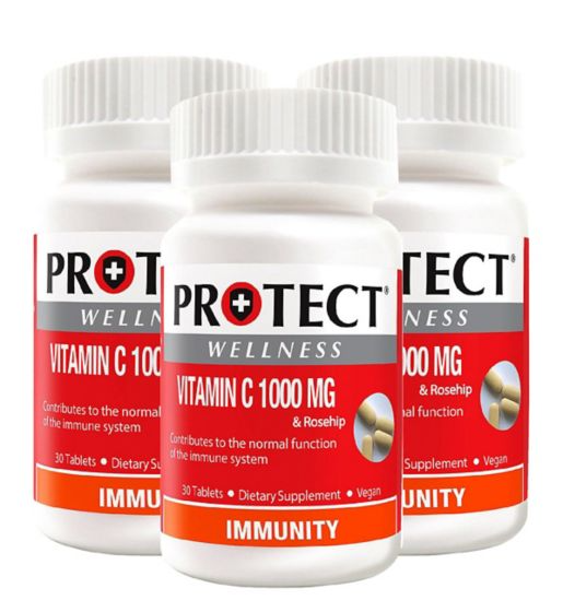 Protect Wellness Vitamin C Bundle: 3 x 30 Tablets (3 month supply)