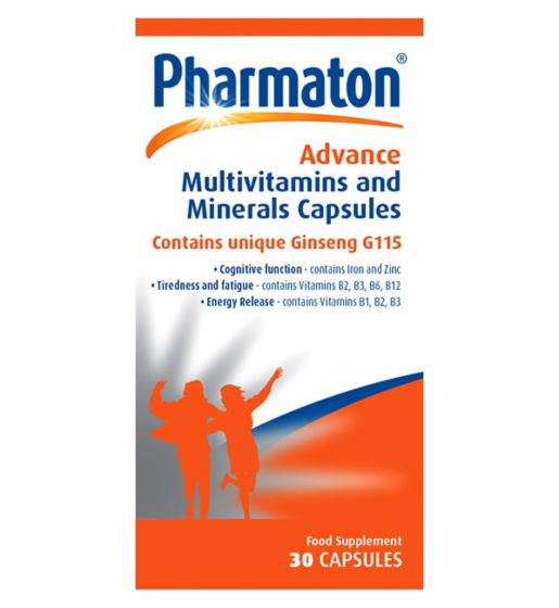 Pharmaton Advance Multivitamins and Minerals 30 Capsules