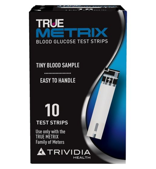 True Metrix Blood Glucose Test Strips - 10 Strips