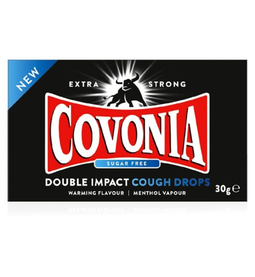 Covonia Double Impact Sugar Free Cough Drops - 30g