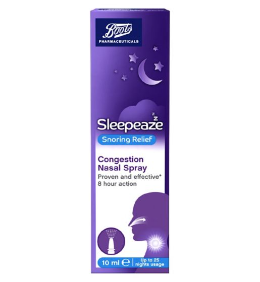 Boots Sleepeaze Snoring Relief Congestion Nasal Spray 10ml