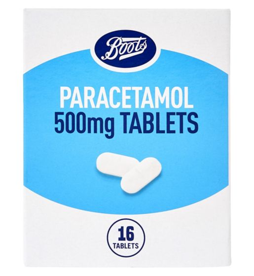 Boots Paracetamol 500mg Tablets 16 Tablets