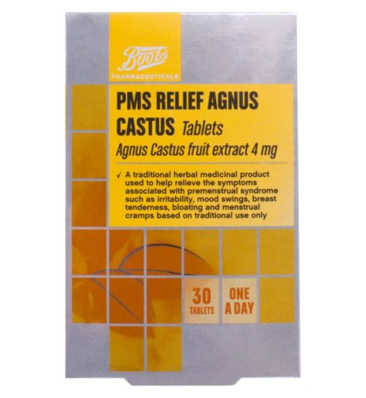 Boots PMS Relief Agnus Castus 4mg - 30 Tablets