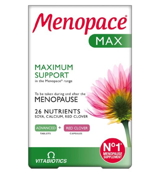 Vitabiotics Menopace Max Dual Pack 28 Days Supply