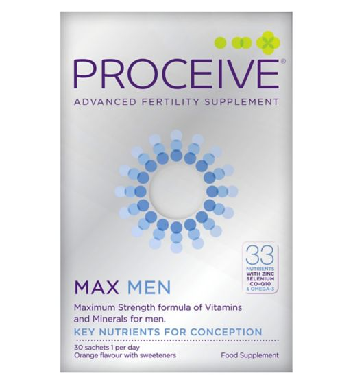 Proceive Advanced Fertility Supplement Max Men - 30 Sachets