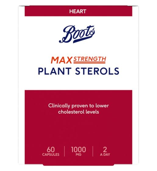 Boots Max Strength Plant Sterols - 60 Capsules